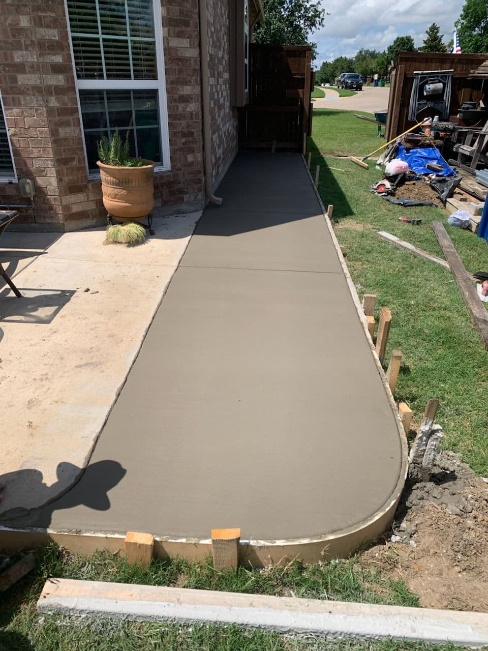 Stylish Concrete Pathway Enhancement in Celina TX image